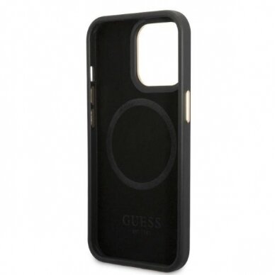 iPhone 13 PRO juoda Magsafe GUESS nugarėlė GUHMP13LU4GPRK 2