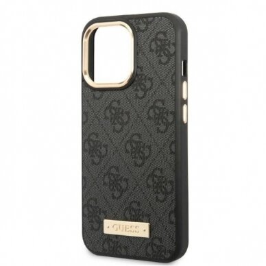 iPhone 13 PRO juoda Magsafe GUESS nugarėlė GUHMP13LU4GPRK 3