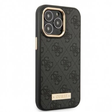 iPhone 13 PRO juoda Magsafe GUESS nugarėlė GUHMP13LU4GPRK 5