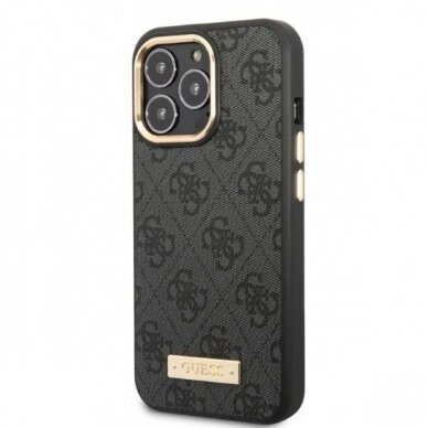 iPhone 13 PRO juoda Magsafe GUESS nugarėlė GUHMP13LU4GPRK 1