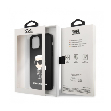 iPhone 13 PRO juoda NFT KARL LAGERFELD nugarėlė KLHCP13LSNIKBCK 2