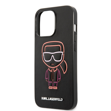 iPhone 13 PRO juoda+multi. KARL LAGERFELD nugarėlė KLHCP13LTUOK 5