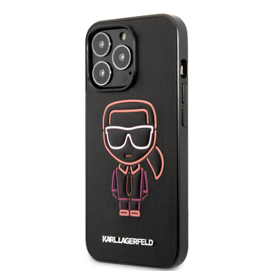 iPhone 13 PRO juoda+multi. KARL LAGERFELD nugarėlė KLHCP13LTUOK 3