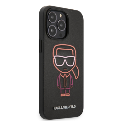 iPhone 13 PRO juoda+multi. KARL LAGERFELD nugarėlė KLHCP13LTUOK 4