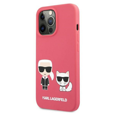 iPhone 13 PRO koralo spalvos KARL LAGERFELD nugarėlė KLHCP13LSSKCP 1