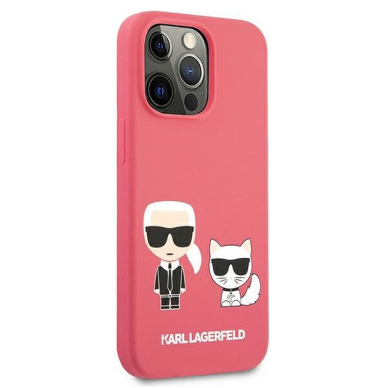 iPhone 13 PRO koralo spalvos KARL LAGERFELD nugarėlė KLHCP13LSSKCP 3