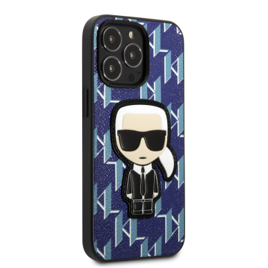iPhone 13 PRO mėlyna KARL LAGERFELD nugarėlė KLHCP13LPMNIKBL 4