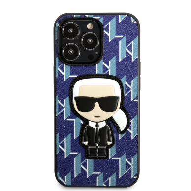 iPhone 13 PRO mėlyna KARL LAGERFELD nugarėlė KLHCP13LPMNIKBL 3