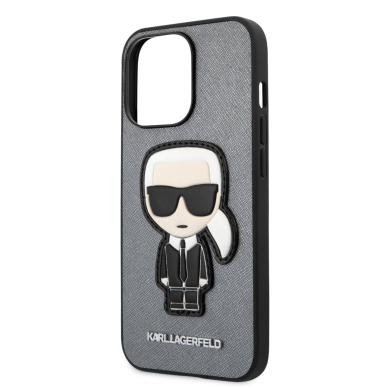 iPhone 13 PRO pilka KARL LAGERFELD nugarėlė KLHCP13LOKPG 5