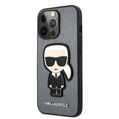 iPhone 13 PRO pilka KARL LAGERFELD nugarėlė KLHCP13LOKPG 2