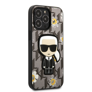 iPhone 13 PRO pilka KARL LAGERFELD nugarėlė KLHCP13LPMNFIK1 4