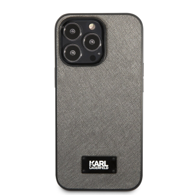 iPhone 13 PRO pilka KARL LAGERFELD nugarėlė KLHCP13LSFMP2DG 3