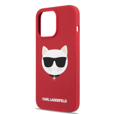 iPhone 13 PRO raudona KARL LAGERFELD nugarėlė KLHCP13LSLCHRE 5