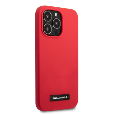 iPhone 13 PRO raudona KARL LAGERFELD nugarėlė KLHCP13LSLMP1R 4