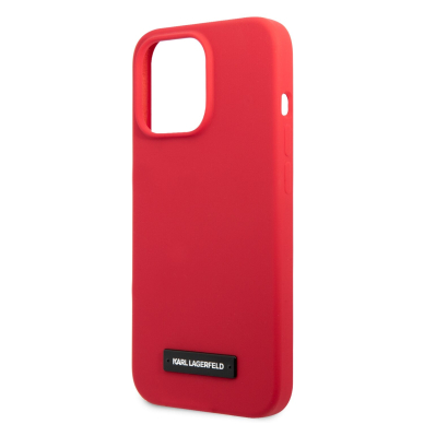 iPhone 13 PRO raudona KARL LAGERFELD nugarėlė KLHCP13LSLMP1R 5