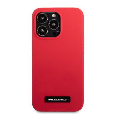 iPhone 13 PRO raudona KARL LAGERFELD nugarėlė KLHCP13LSLMP1R 2