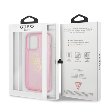 iPhone 13 PRO rožinė glitter GUESS nugarėlė GUHCP13LPCUGL4GPI 7