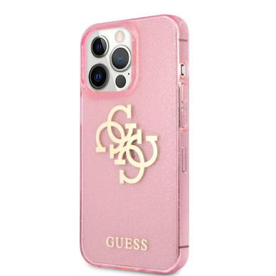 iPhone 13 PRO rožinė glitter GUESS nugarėlė GUHCP13LPCUGL4GPI 3