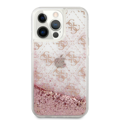 iPhone 13 PRO rožinė water GUESS nugarėlė GUHCP13LLG4GSPG 3