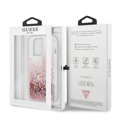 iPhone 13 PRO rožinė water GUESS nugarėlė GUHCP13LLG4GSPG 7