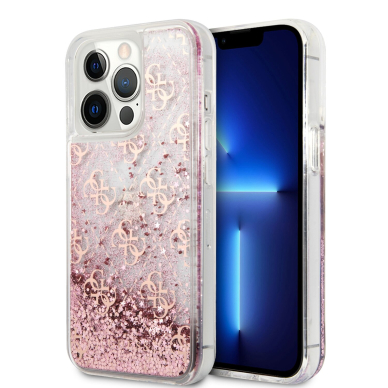 iPhone 13 PRO rožinė water GUESS nugarėlė GUHCP13LLG4GSPG