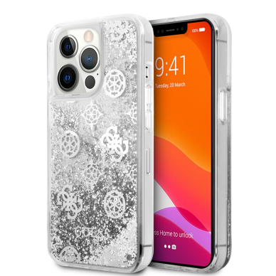 iPhone 13 PRO sidabro sp. water GUESS nugarėlė GUHCP13LLGPESI iPhone 13 PRO sidabro sp. water GUESS nugarėlė GUHCP13LLGPESI