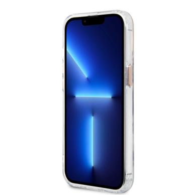 iPhone 13 PRO skaidri + aukso spalvos Magsafe GUESS nugarėlė GUHMP13LHTRMD 1