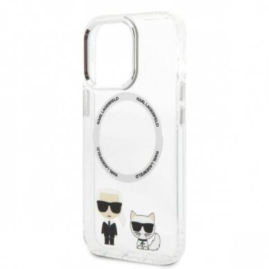 iPhone 13 PRO skaidri Magsafe KARL LAGERFELD nugarėlė KLHMP13LHKCT 2