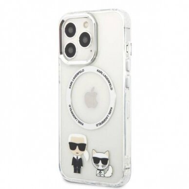 iPhone 13 PRO skaidri Magsafe KARL LAGERFELD nugarėlė KLHMP13LHKCT 3
