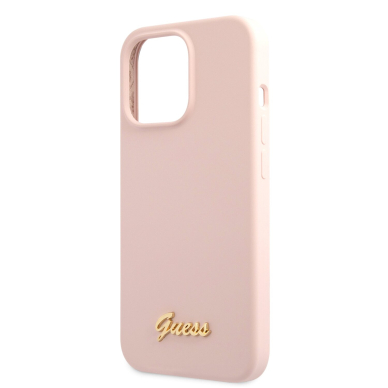 iPhone 13 PRO šv. rožinė GUESS nugarėlė GUHCP13LLSLMGLP 5