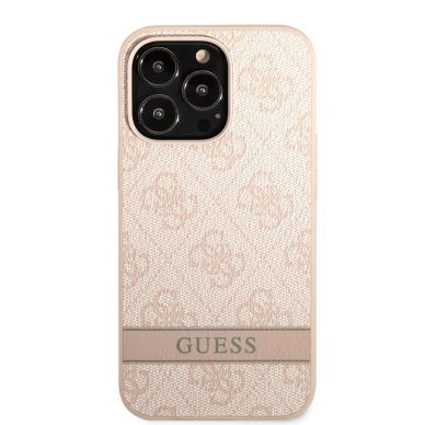 iPhone 13 PRO šviesiai rožinė GUESS nugarėlė GUHCP13LP4SNP