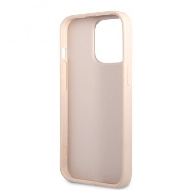 iPhone 13 PRO šviesiai rožinė GUESS nugarėlė GUHCP13LP4SNP 2