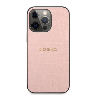 iPhone 13 PRO šviesiai rožinė GUESS nugarėlė GUHCP13LPCRBPI 3
