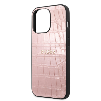 iPhone 13 PRO šviesiai rožinė GUESS nugarėlė GUHCP13LPCRBPI 5
