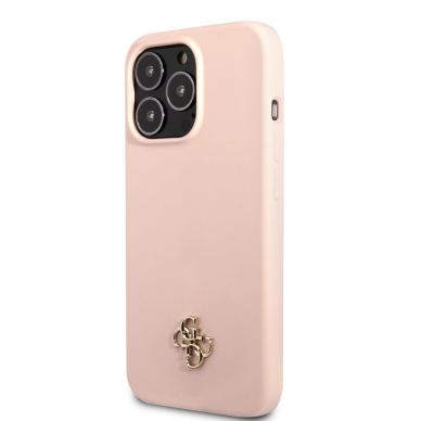 iPhone 13 PRO šviesiai rožinė GUESS nugarėlė GUHCP13LS4LP 4