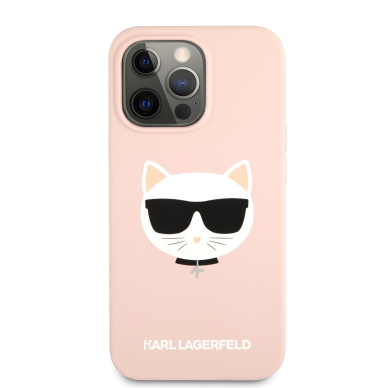 iPhone 13 PRO šviesiai rožinė KARL LAGERFELD nugarėlė KLHCP13LSLCHLP 2