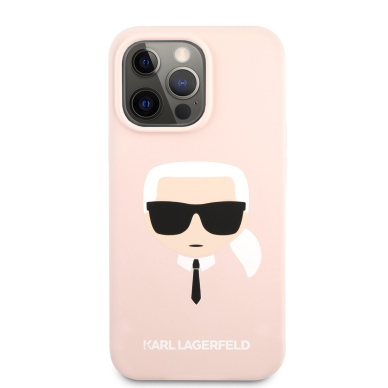 iPhone 13 PRO šviesiai rožinė KARL LAGERFELD nugarėlė KLHCP13LSLKHLP 2