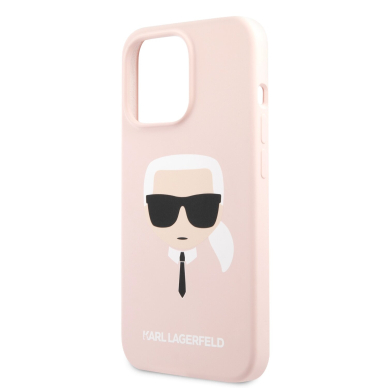 iPhone 13 PRO šviesiai rožinė KARL LAGERFELD nugarėlė KLHCP13LSLKHLP 5