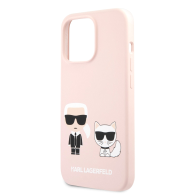 iPhone 13 PRO šviesiai rožinė KARL LAGERFELD nugarėlė KLHCP13LSSKCI 5