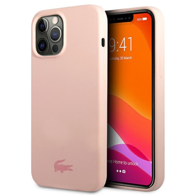 iPhone 13 PRO šviesiai rožinė LACOSTE nugarėlė LCHCP13LSI
