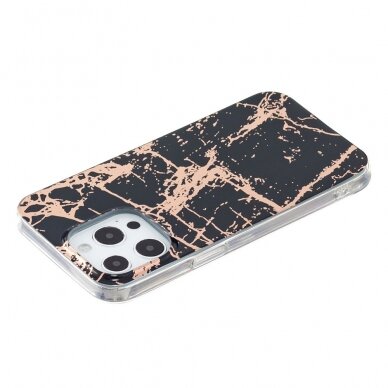 iPhone 13 PRO Tracy Black&gold Marble+ nugarėlė 1