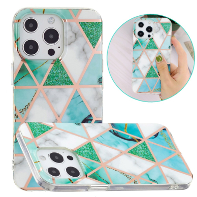 iPhone 13 PRO Tracy nugarėlė Geometric marble green 3