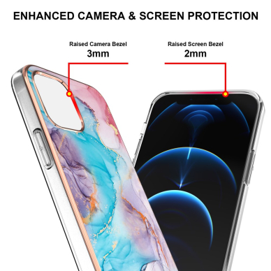 iPhone 13 PRO Tracy nugarėlė MILKY WAY MARBLE Blue 3