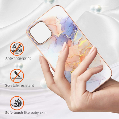 iPhone 13 PRO Tracy nugarėlė MILKY WAY MARBLE White 1