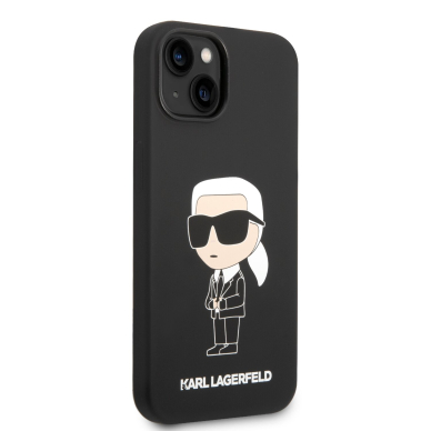 iPhone 14/13 black NFT Liquid Silicone KARL LAGERFELD nugarėlė 4