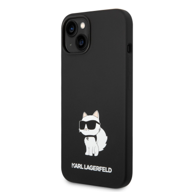iPhone 14/13 black NFT Liquid Silicone KARL LAGERFELD nugarėlė 3