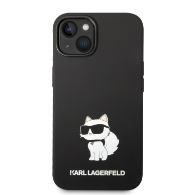 iPhone 14/13 black NFT Liquid Silicone KARL LAGERFELD nugarėlė 2