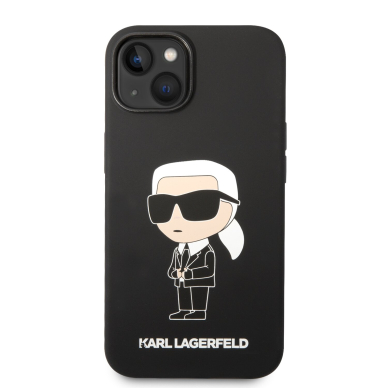 iPhone 14/13 black NFT Liquid Silicone KARL LAGERFELD nugarėlė 2