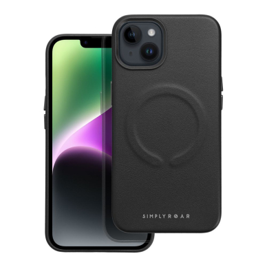 iPhone 14 black ROAR LEATHER MAG nugarėlė 2