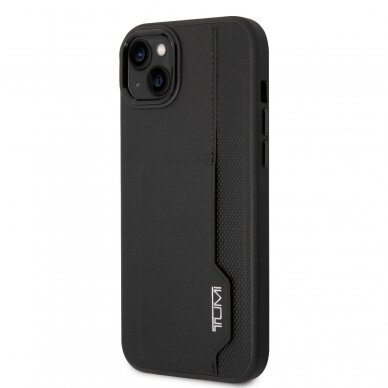 iPhone 14 black TUMI Leather W/ Vertical Card Slot nugarėlė 3